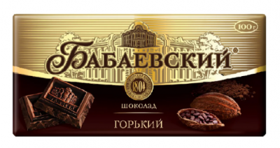 Фото Шоколад Бабаевский Горький  какао 90г*18шт в интернет-магазине axdv.ru / аиксдв