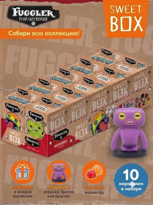 Фото СВИТБОКС / SWEET BOX "Фуглер / Fuggler" Мармелад с подарком в коробочке 10гр*10шт*12бл в интернет-магазине axdv.ru / аиксдв