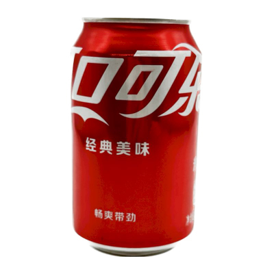 Фото Напиток безалкогольный газированный Coca-Cola (Коко-кола) 0,33*24 Ж/Б (Китай) в интернет-магазине axdv.ru / аиксдв