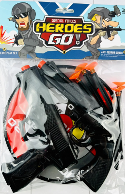 Фото Набор военный с двумя пистолетами и мишенью "Герои идут! Спецназ / Heroes Go! Special Forces" в интернет-магазине axdv.ru / аиксдв