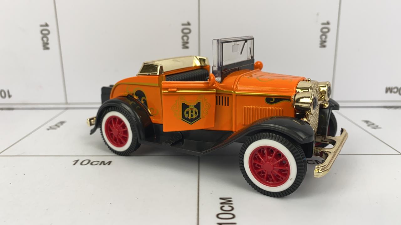 Фото Ретро автомобиль кабриолет, металлическая модель, оранжевая в интернет-магазине axdv.ru / аиксдв