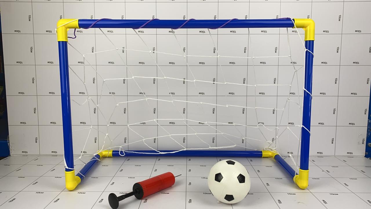Фото Футбольные ворота  насос, мяч, сетка 58 х 40 х 32 см в интернет-магазине axdv.ru / аиксдв