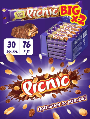 Фото Пикник / Picnic БИГ 76г*30шт в интернет-магазине axdv.ru / аиксдв