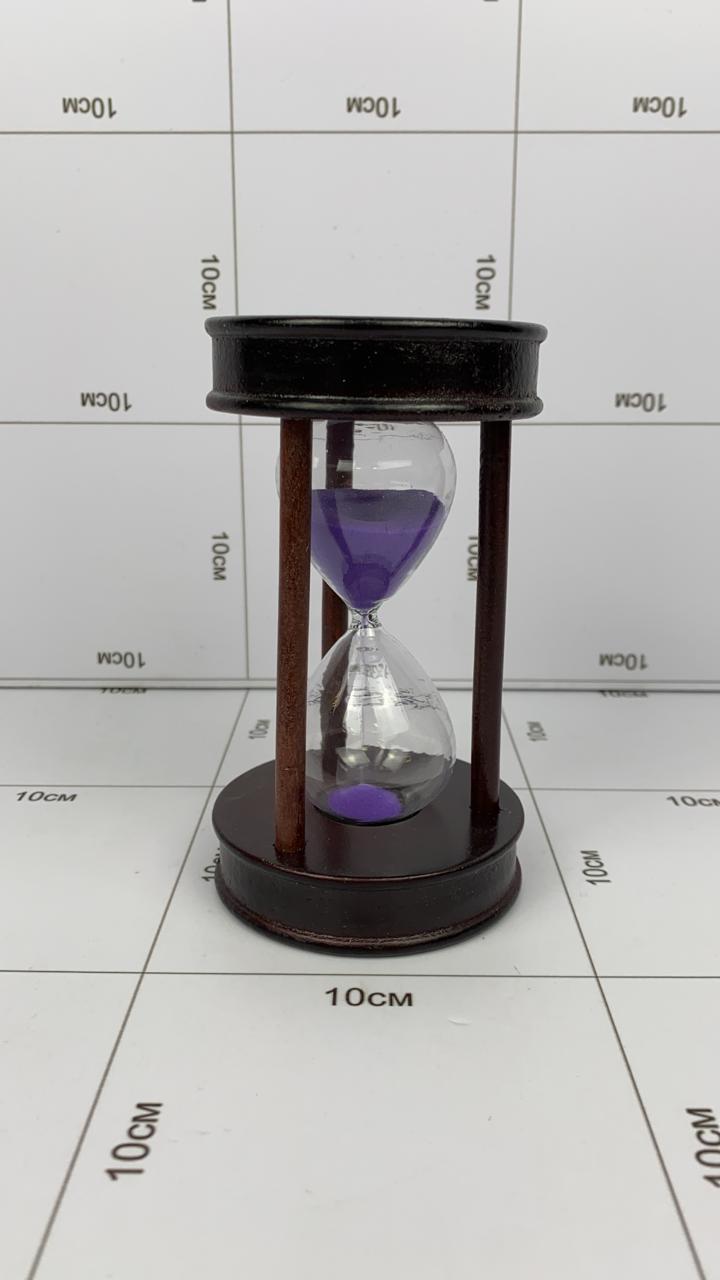 Фото Песочные часы деревянные "Фиолетовый песок" в интернет-магазине axdv.ru / аиксдв