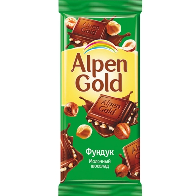 Фото Шоколад Alpen Gold «Молочный с Фундуком», 21*80 гр. в интернет-магазине axdv.ru / аиксдв