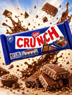 Фото АКЦИЯ!!! Шоколад  Нестле Кранч Пат/CRUNCH с воздушным рисом 70г*10шт*12бл (Импорт) срок до 28.02.2026 в интернет-магазине axdv.ru / аиксдв