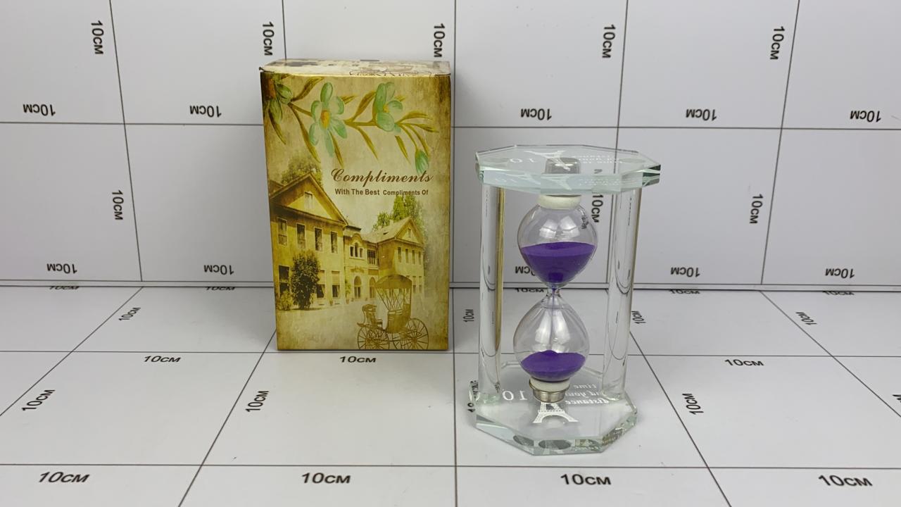 Фото Песочные часы стеклянные "Фиолетовый песок" в интернет-магазине axdv.ru / аиксдв