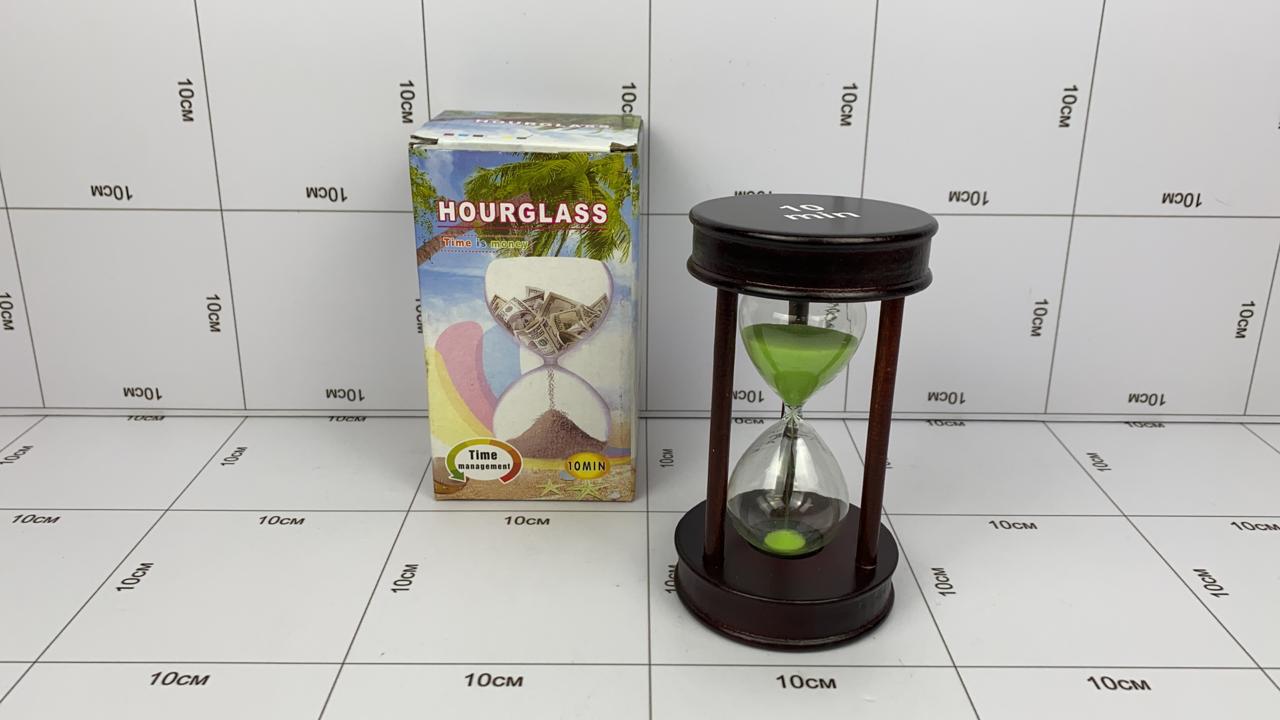 Фото Песочные часы деревянные "Зеленый песок" в интернет-магазине axdv.ru / аиксдв