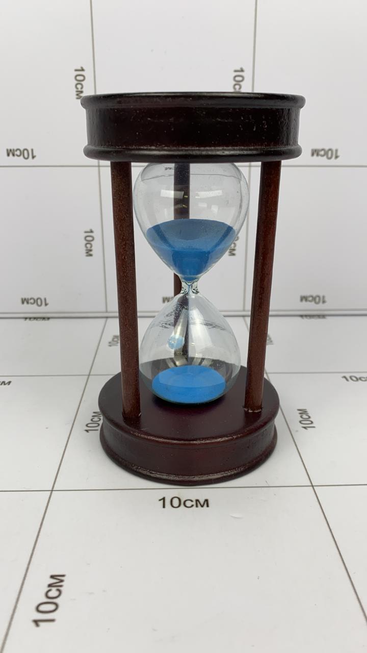 Фото Песочные часы деревянные «Синий песок» в интернет-магазине axdv.ru / аиксдв