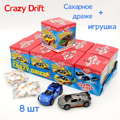 Фото Сахарное драже "Yummy Куб" Crazy Drift 10г*8шт*бл в интернет-магазине axdv.ru / аиксдв