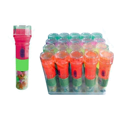Фото Сахарное драже ассорти фруктовых вкусов в игрушке-капсуле в виде фонарика, в лотке,12*20*7г. в интернет-магазине axdv.ru / аиксдв