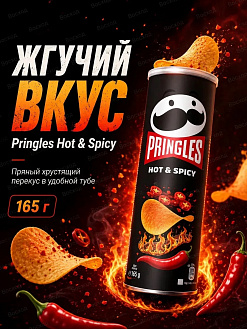 Фото Принглс 165г/19 Острые пряности в интернет-магазине axdv.ru / аиксдв