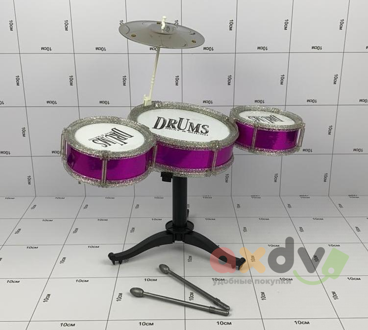 Игрушечная барабанная установка Jazz Drum - My First Band (свет, звук), красная