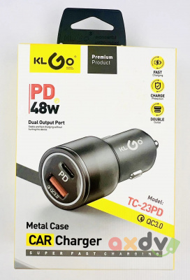 Фото Адаптер автомобильный USB + Type-C, TC-23PD в интернет-магазине axdv.ru