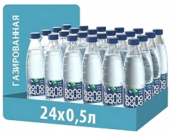Фото Вода питьевая газированная "БонаАква / BonaAqua" 0,5л*24шт в интернет-магазине axdv.ru / аиксдв