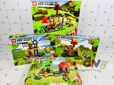 Фото Конструктор "Мой мир / My World" 6018 (178-194 дет.) в интернет-магазине axdv.ru