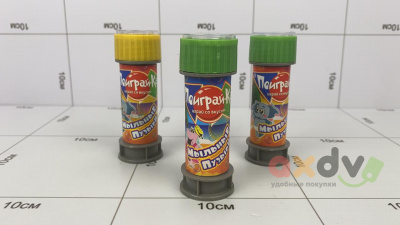 Фото Мыльные пузыри Поиграй-ка! играй со вкусом®  (море), 12*24*30мл. в интернет-магазине axdv.ru