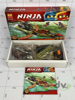Фото Конструктор "Ниндзя / Ninja" Громовой мечник на корабле 378 дет. в интернет-магазине axdv.ru