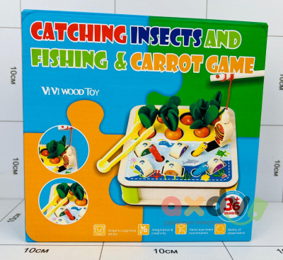 Фото Игрушка развивающая "Ловля насекомых и рыбалка / Catching insects and Fishing" в интернет-магазине axdv.ru