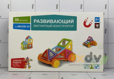 Фото Развивающий магнитный конструктор M032B-32 в интернет-магазине axdv.ru