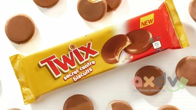 Фото Бисквит Твикс/Twix Секретный центр / Secret Centre 132г*12шт (Импорт) в интернет-магазине axdv.ru