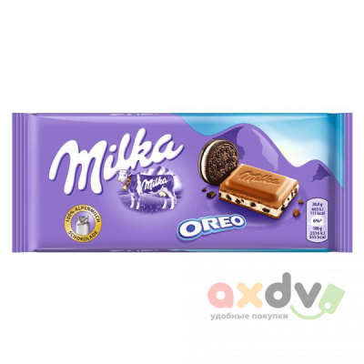 Фото Шоколад Милка/Milka с карамельной начинкой (ОРЕО / OREO с клубничным вкусом) 20*90гр в интернет-магазине axdv.ru