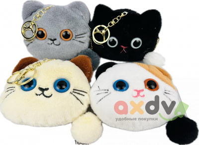 Фото Мягкая игрушка брелок "Кошка кошелек" 1/12 в интернет-магазине axdv.ru