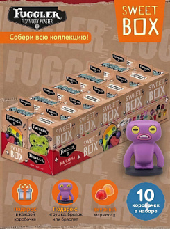 Фото СВИТБОКС / SWEET BOX "Фуглер / Fuggler" Мармелад с подарком в коробочке 10гр*10шт*12бл в интернет-магазине axdv.ru / аиксдв