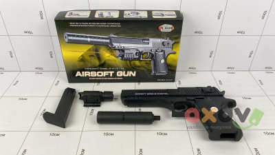 Фото Пистолет "Пустынный орел / Desert Eagle" с глушителем в интернет-магазине axdv.ru