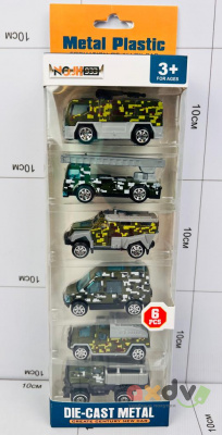 Фото Набор металлических машинок "Литые под давлением / DIE CAST" Полиция / Police (6 шт) в интернет-магазине axdv.ru