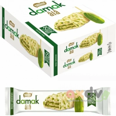 Фото Вафли Nestle Damak / Нестле с фисташками в белом шоколаде 30гр*12шт (Импорт) в интернет-магазине axdv.ru