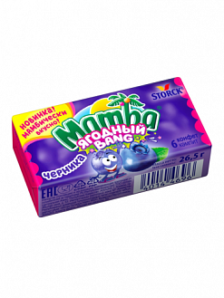 Фото Мамба / Mamba жевательная конфета "Ягодный Удар / Ягодный Bang" 26,5г* 6бл*48шт в интернет-магазине axdv.ru / аиксдв