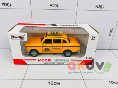 Фото Машина металлическая TAXI в индивидуальной упаковке в интернет-магазине axdv.ru