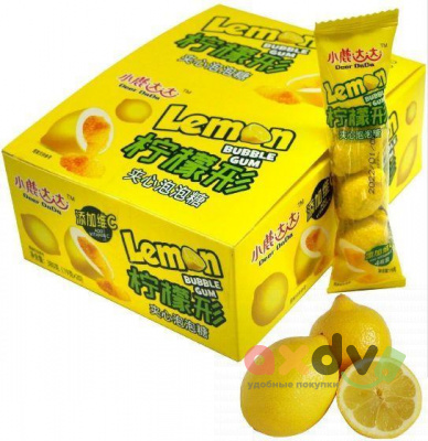 Фото Жевательная резинка со вкусом лимона "Lemon" 19г*20шт*12бл (Китай) в интернет-магазине axdv.ru