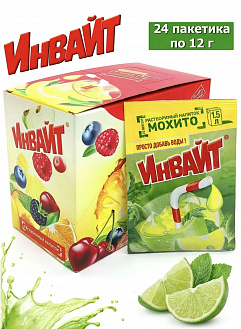 Фото Растворимый напиток Инвайт / Invite Мохито 12г*24шт*6 блоков. в интернет-магазине axdv.ru / аиксдв