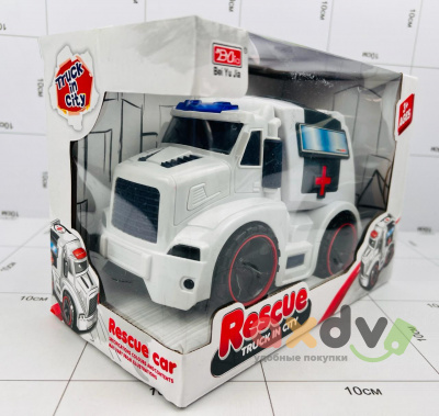 Фото Машина светозвуковая Спасательный грузовик в городе / "Rescue" Truck in sity в интернет-магазине axdv.ru