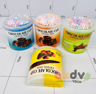 Фото Слайм "Шоколадный стакан Кристальная грязь / Chocolate Cup Crystal Mud" 1/12 в интернет-магазине axdv.ru