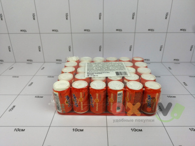 Фото Жевательная резинка со вкусом апельсина в баночках, в блоке "Orange" 20*30 7г. в интернет-магазине axdv.ru