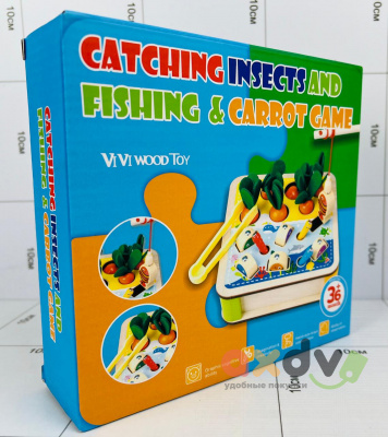 Фото Игрушка развивающая "Ловля насекомых и рыбалка / Catching insects and Fishing" в интернет-магазине axdv.ru