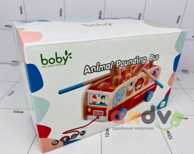Фото Игрушка деревянная развивающая Автобус животных / Animal Bus в интернет-магазине axdv.ru