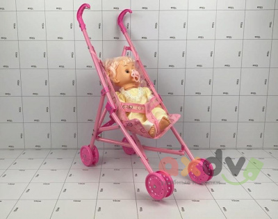 Фото Кукла в желтом с коляской в интернет-магазине axdv.ru