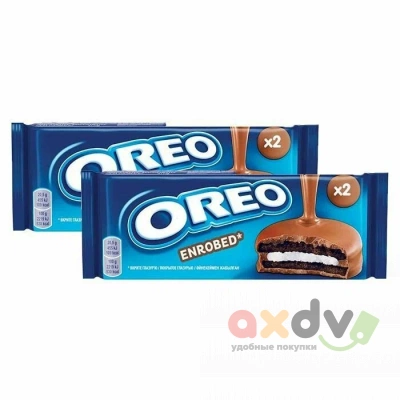 Фото Печенье Орео в молочном шоколаде / Oreo Enrobed Milk 41гр*24шт (Импорт) в интернет-магазине axdv.ru