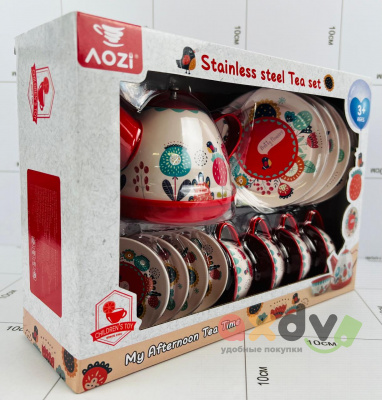 Фото Набор посуды "Чайный сервиз / Tea set" (металл) 14 дет. в интернет-магазине axdv.ru
