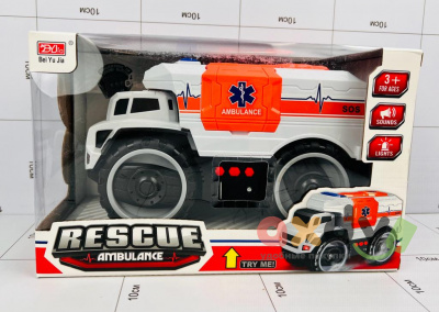 Фото Машина "Спасательная машина скорой помощи / Rescue Ambulance" инерционная светозвуковая в интернет-магазине axdv.ru
