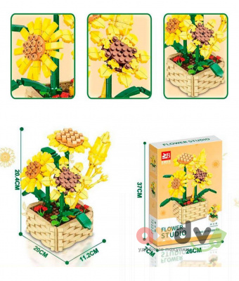 Фото Конструктор "Цветочная студия / Flower Studio" 550 дет. в интернет-магазине axdv.ru