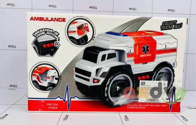 Фото Машина "Спасательная машина скорой помощи / Rescue Ambulance" инерционная светозвуковая в интернет-магазине axdv.ru