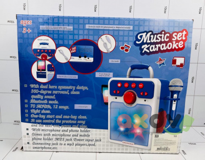 Фото Игрушка Караоке "Музыкальный набор / Music Set" Синий в интернет-магазине axdv.ru
