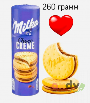 Фото Печенье "Milka/Милка" Шоколадный крем / Choco Creme 260г*18шт (Импорт) в интернет-магазине axdv.ru