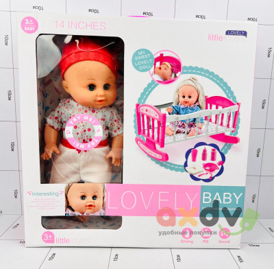 Фото Кукла в кроватке "Милая / Lovely" в интернет-магазине axdv.ru