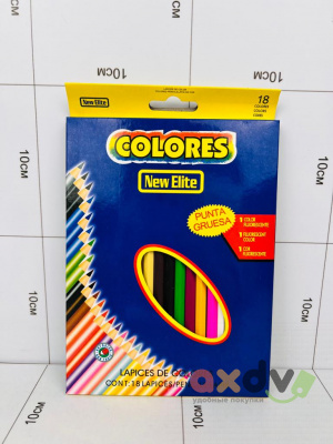 Фото Набор цветных карандашей "Цвета / Colores" 18 дет. в интернет-магазине axdv.ru